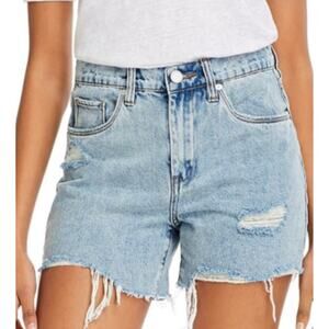 BLANK NYC High Rise Mom Jean Cut Off Shorts In Acid Trip Size 27 New